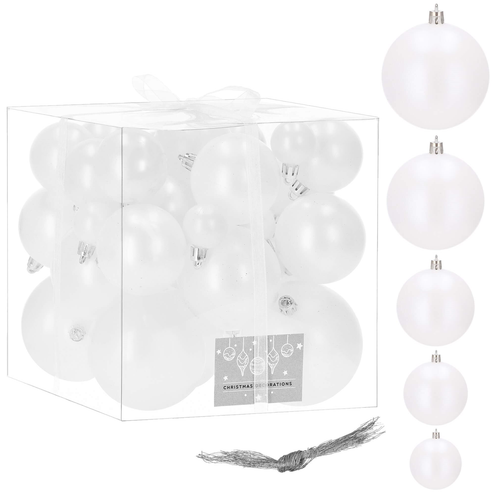Kalėdiniai žaisliukai springos, 37 vnt., 4-8 cm