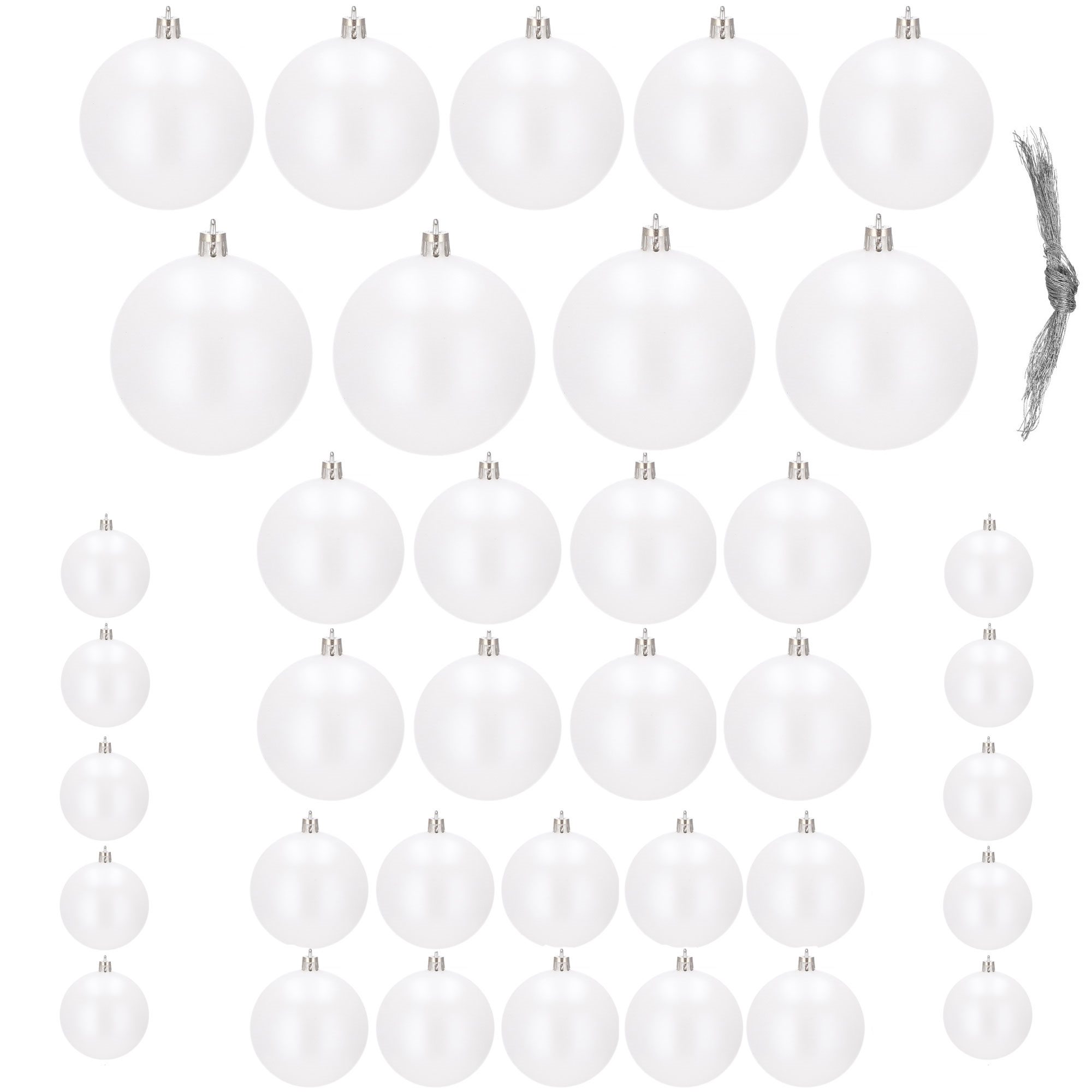 Kalėdiniai žaisliukai springos, 37 vnt., 4-8 cm