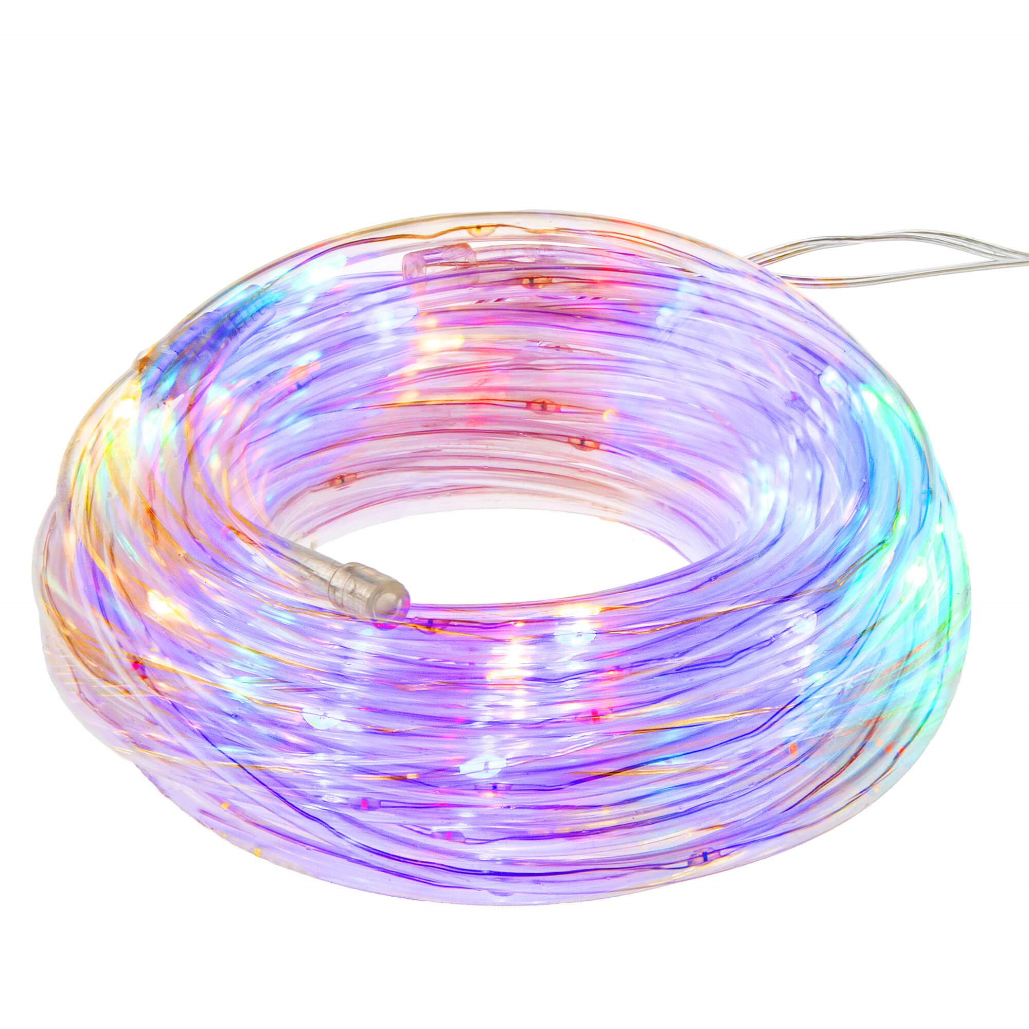 Led kalėdinė girlianda springos, 5,7 m, daugiaspalvė, 50 led, ip44