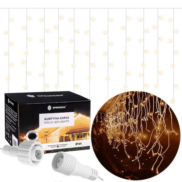 Kalėdinė šviesos užuolaida springos cl0301 300 led
