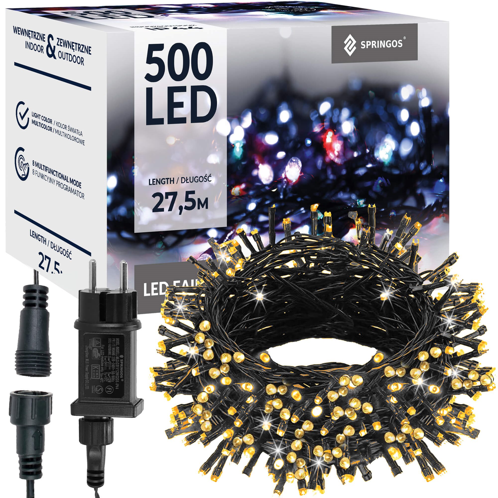 Kalėdinės lemputės 27,5 m 500 LED 2