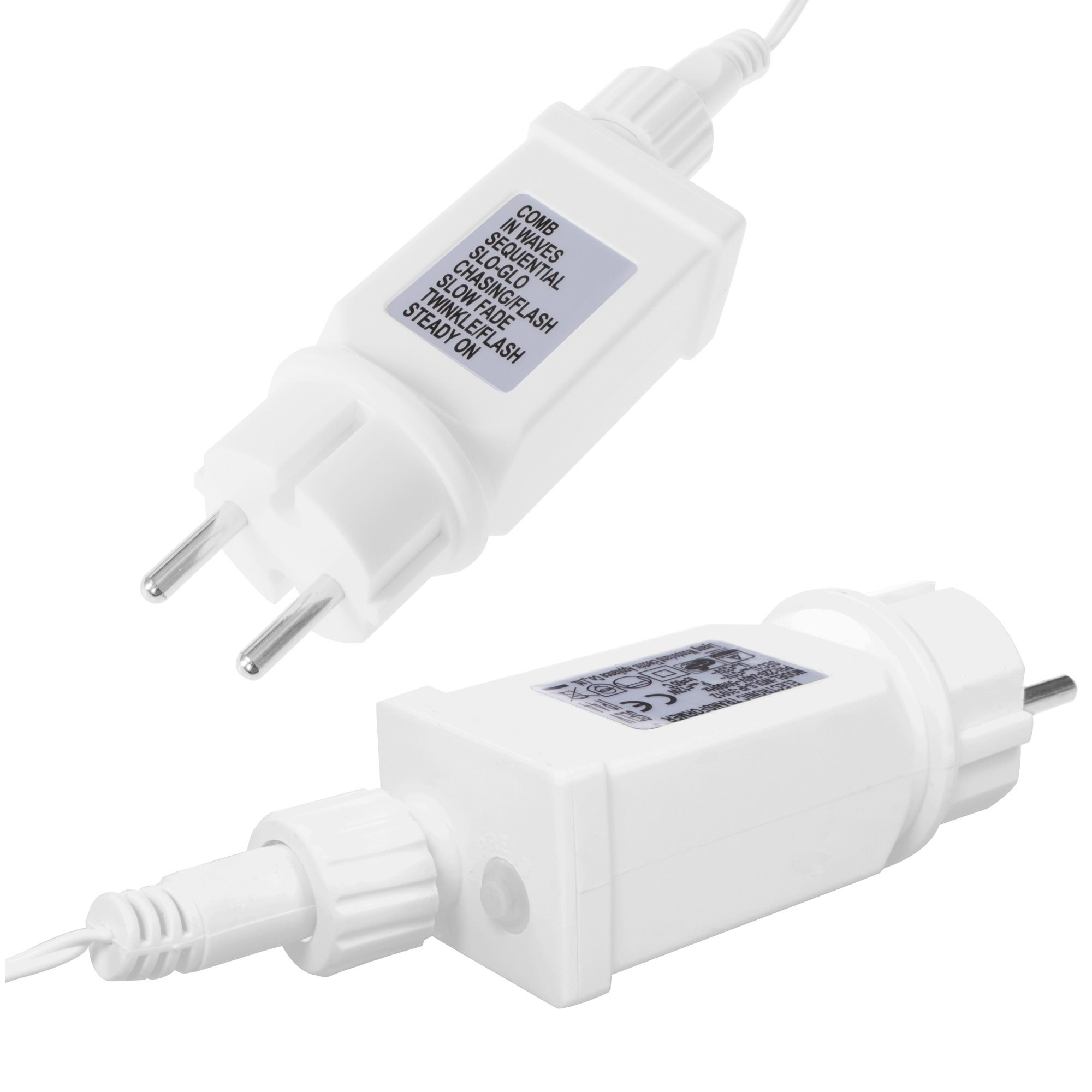 Kalėdinė girlianda su 300 mikro led, šalta balta, ilgis 12 m 1