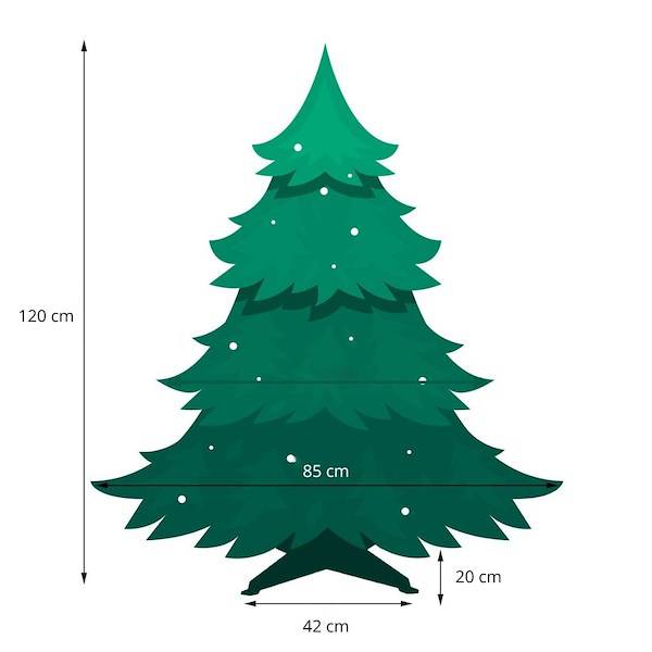 Dirbtinė kalėdų eglutė springos kaukazo, 120 cm 2