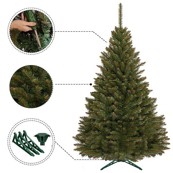 Dirbtinė kalėdų eglutė springos kaukazo, 120 cm 1