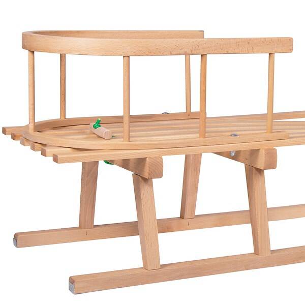 Medinės rogutės vaikams springos san001 su atrama 90x32 cm 3