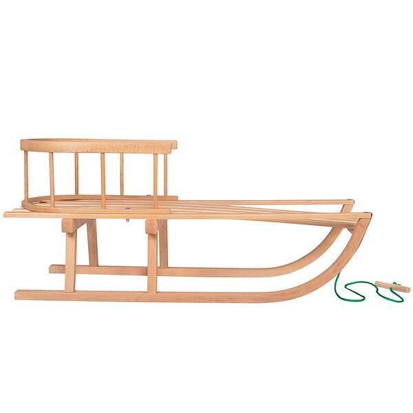 Medinės rogutės vaikams springos san001 su atrama 90x32 cm 1
