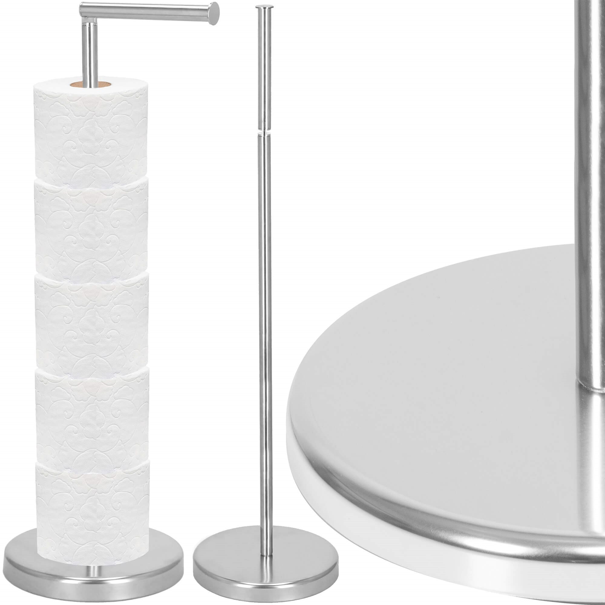Tualetinio popieriaus laikiklis springos ts0001, 2-in-1, chromuotas 1