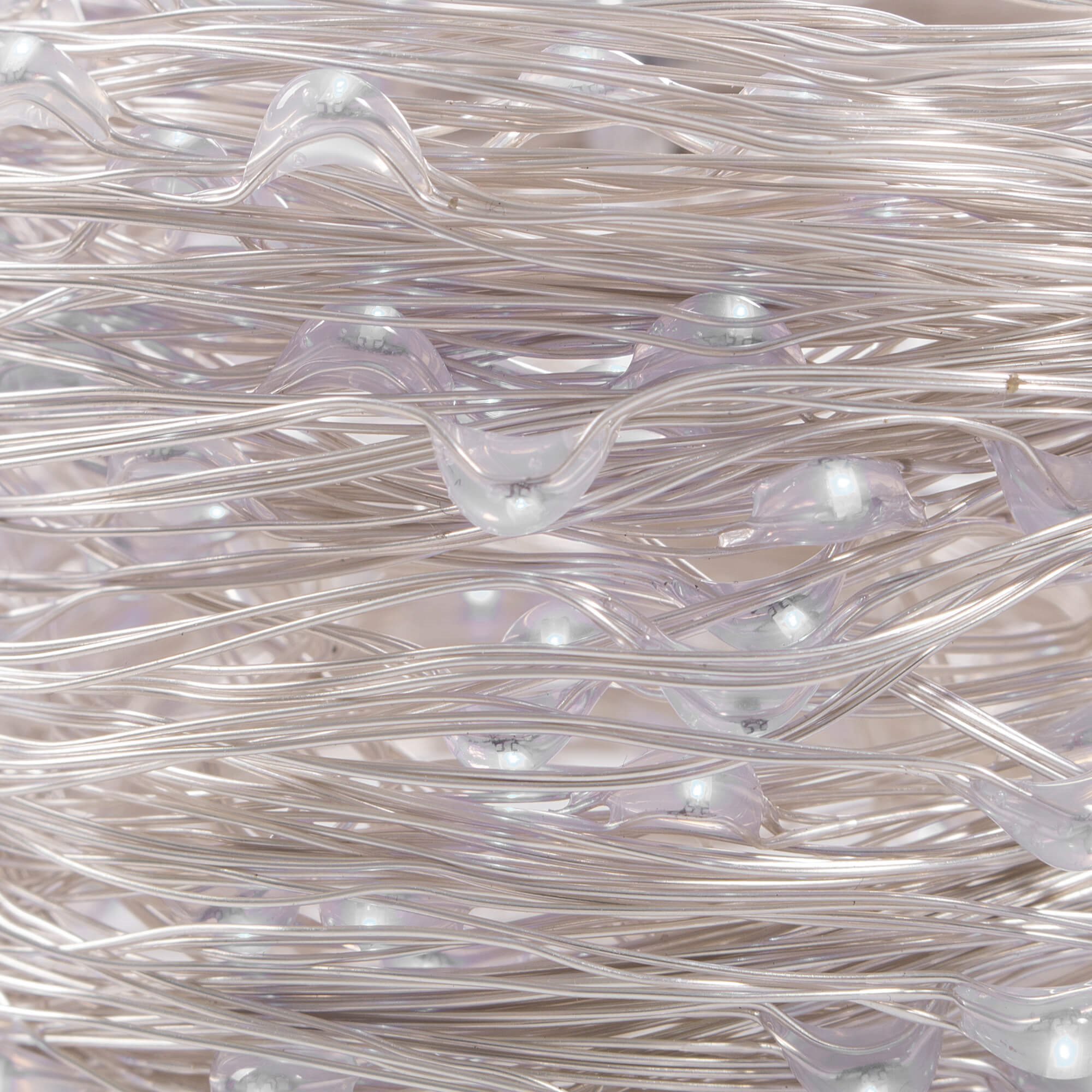 Daugiaspalvės mikrolempučių girliandos su 10 led diodų