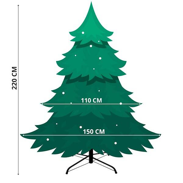 Kalėdų eglutė springos pe lux 220 cm 3