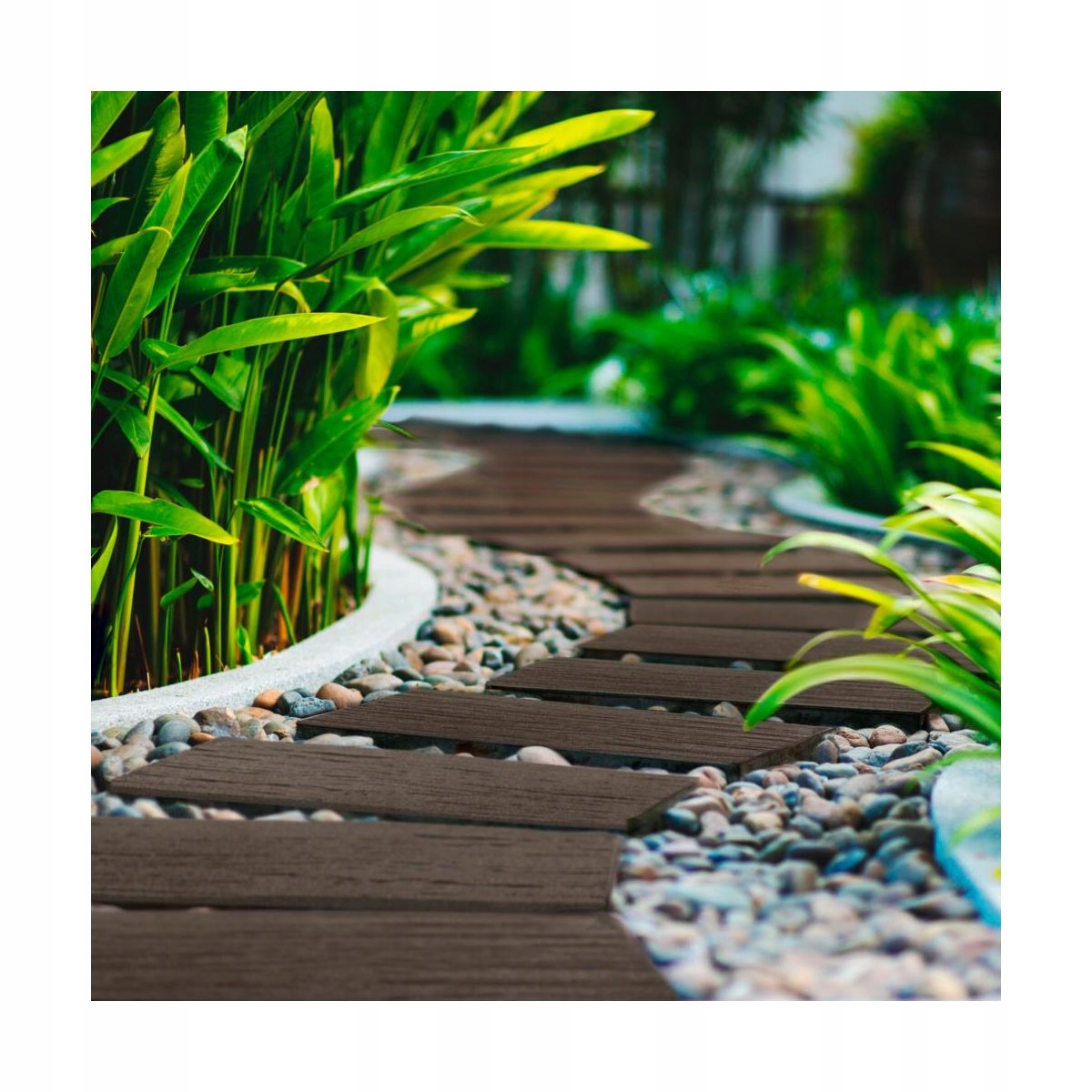 Plytelė takui Stepping Stone Railroad Tie ,26x60cm, ruda