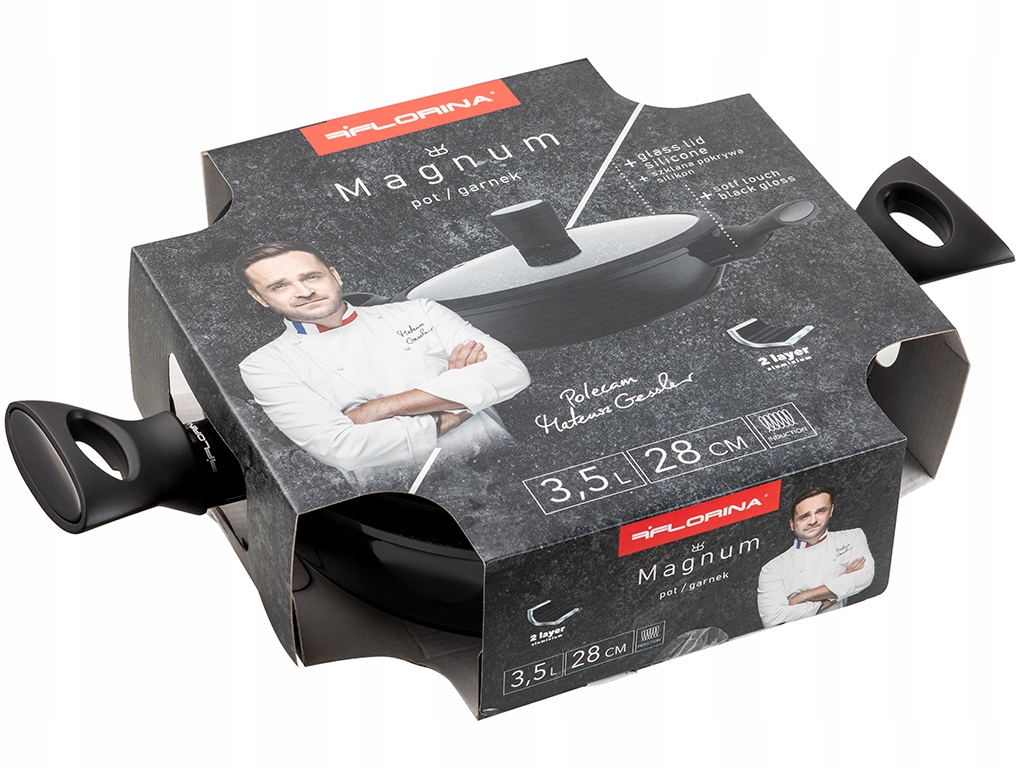 Florina magnum 3,5 l 28 cm puodas su dangčiu