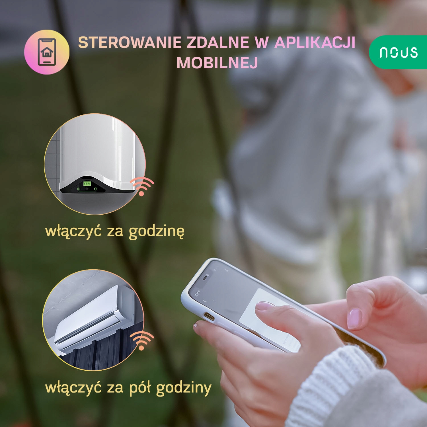 Išmanioji Wi-Fi rozetė Nous Smart Life Tuya A7