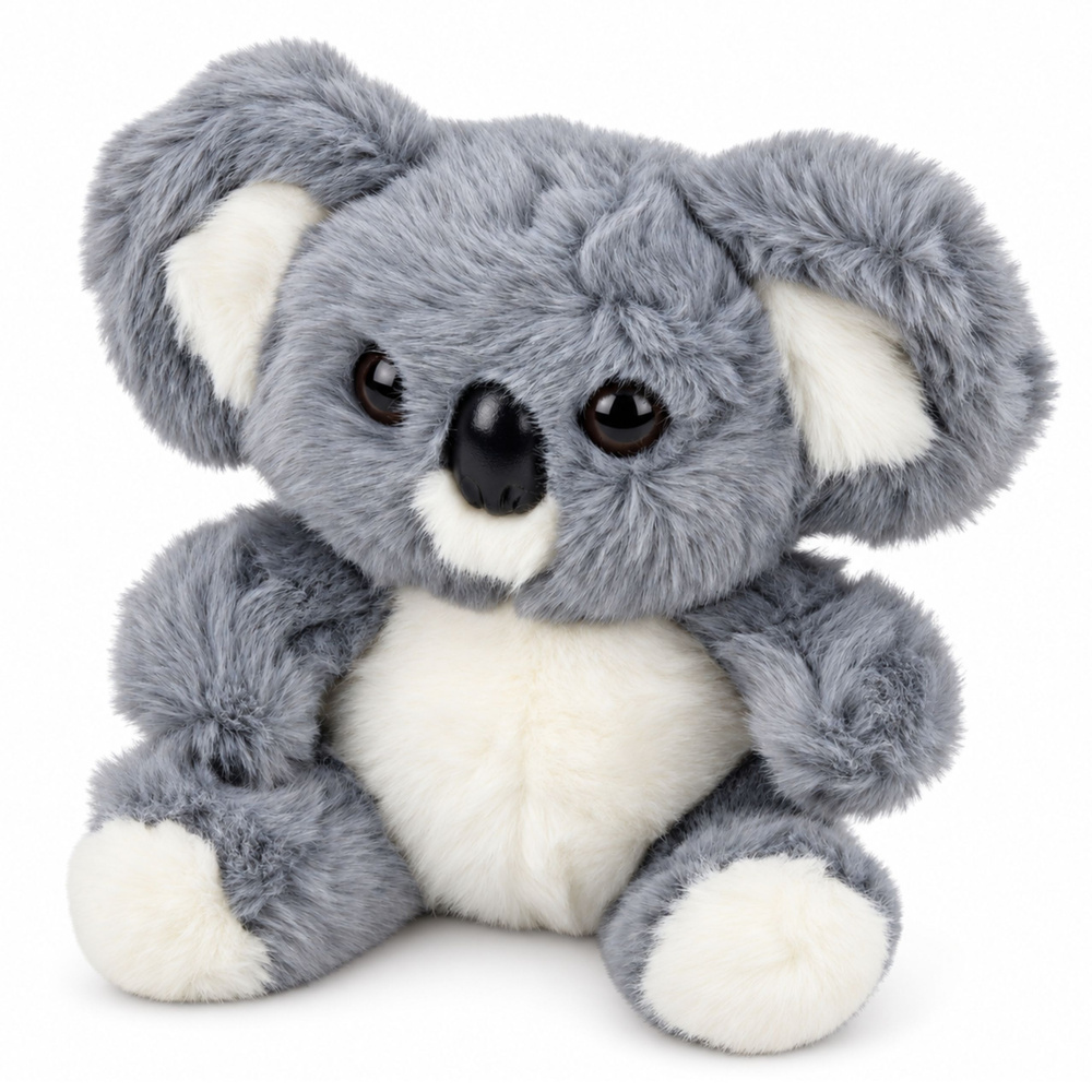 Pliušinis žaislas koala, pilkas ir baltas, 23 × 23 × 15 cm 3