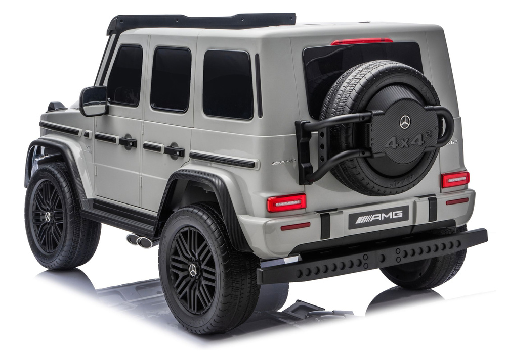 Vaikiškas elektromobilis Mercedes G63 XXL, šviesiai pilkas 3