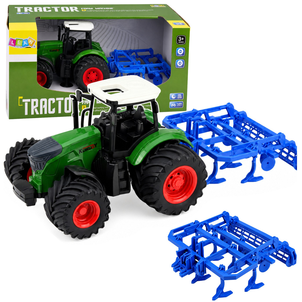 Traktorius su kultivatoriumi 1:24