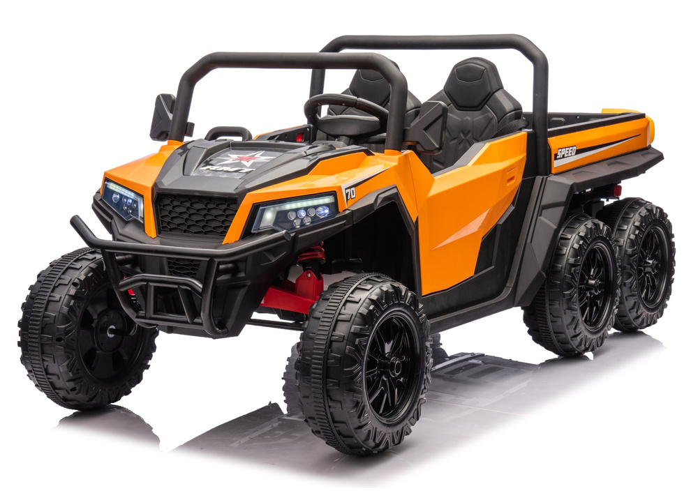 Elektrinis automobilis oranžinis