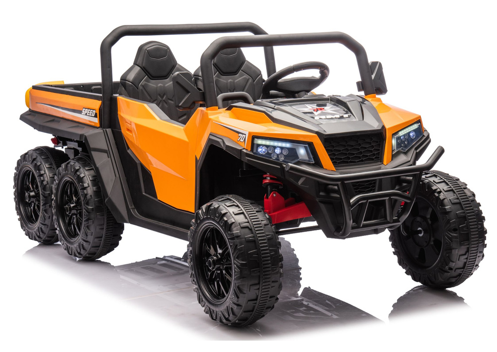 Elektrinis automobilis oranžinis