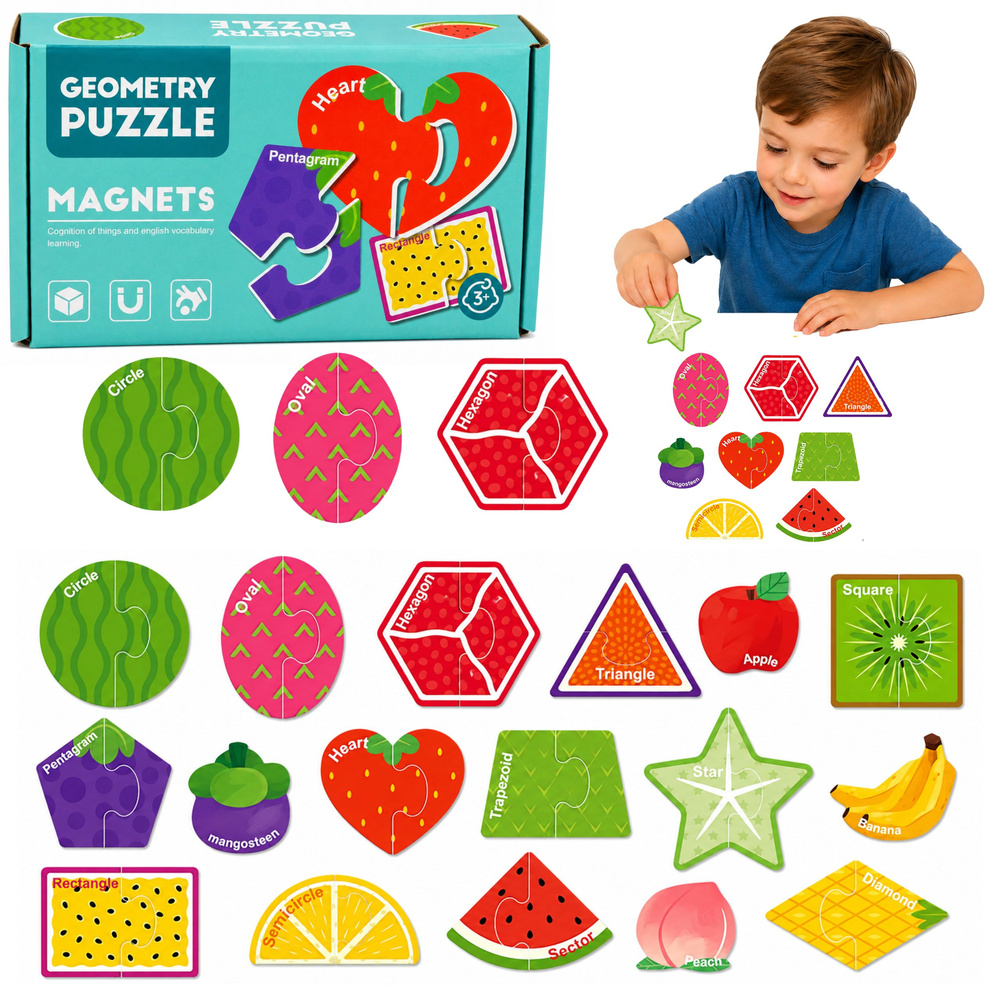 Magnetinė dėlionė 30 vnt.