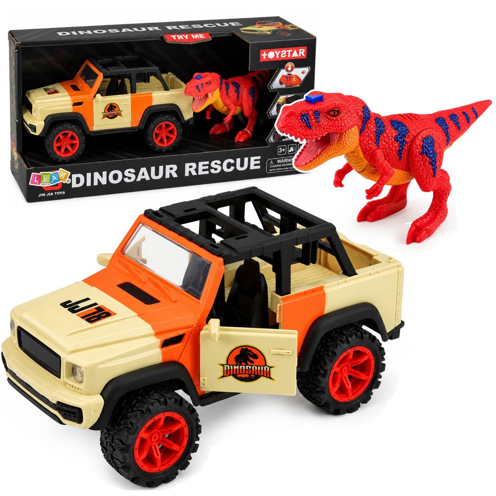 Visureigis ir T‑Rex dinozauras 20.5 x 10.5 x 10.5 cm