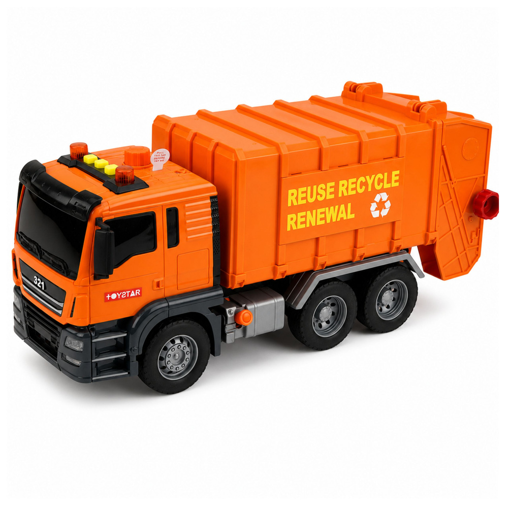Šiukšliavežis oranžinis