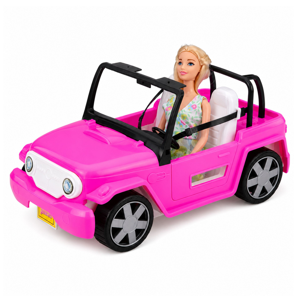 Lėlė su automobiliu 30 cm
