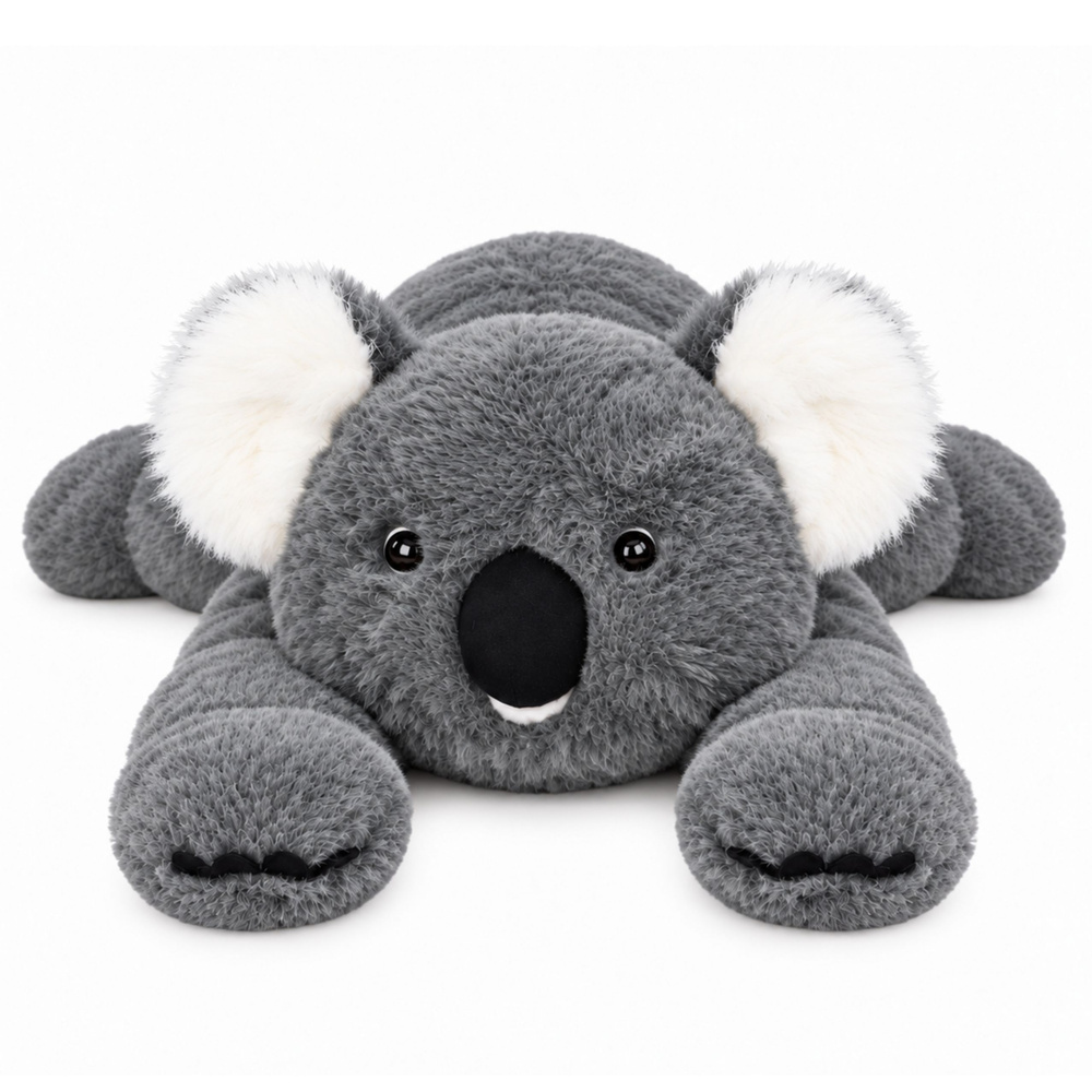 Pliušinis koala žaislas ilgomis rankomis, pilkas, 60 cm