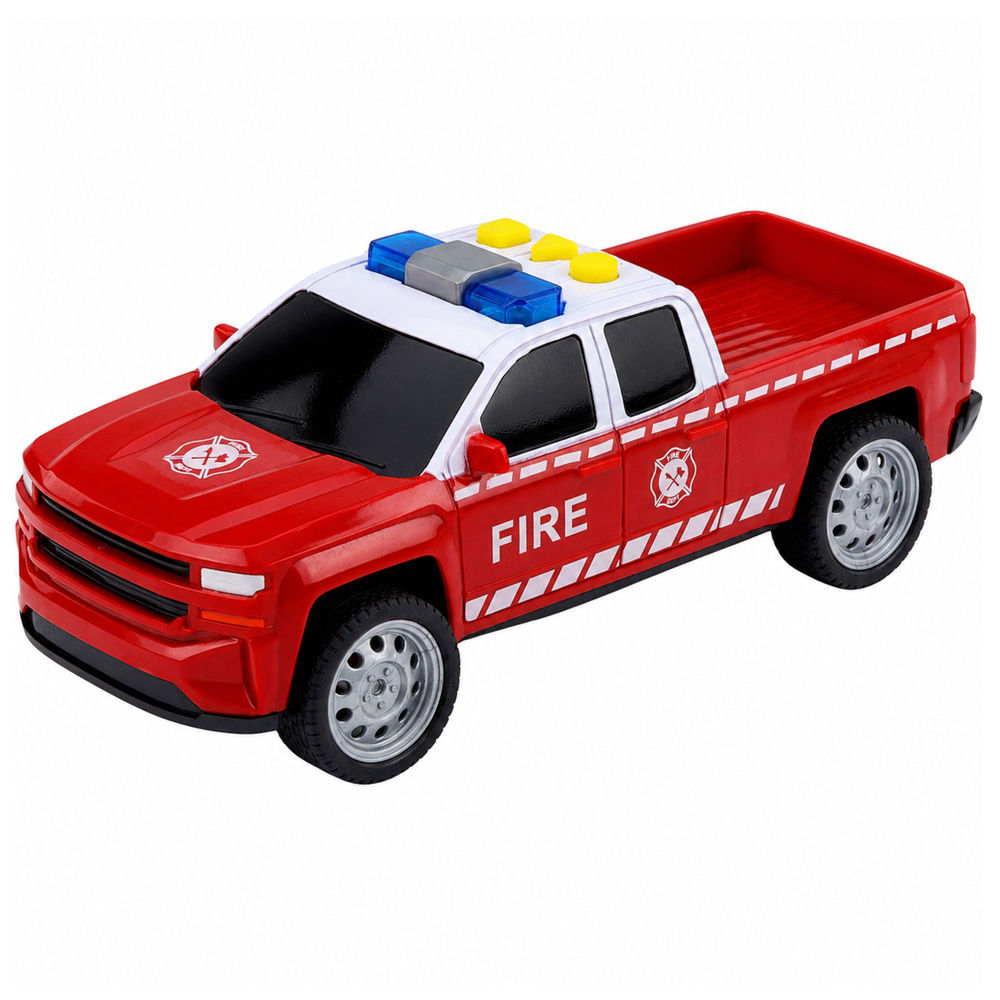 Gelbėjimo transporto priemonių rinkinys su šviesos ir garso efektais, raudonas, 3 vnt. 2