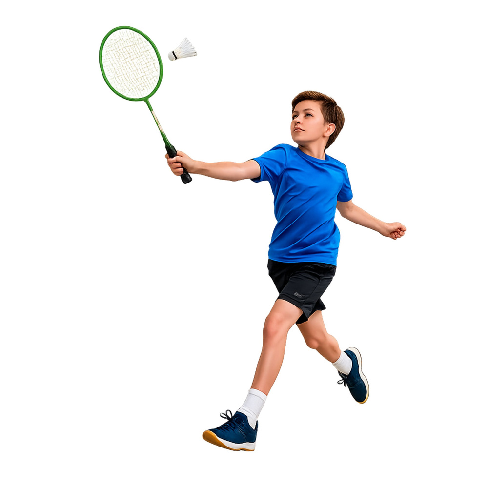 Badmintono rinkinys žalia/juoda 2 vnt.