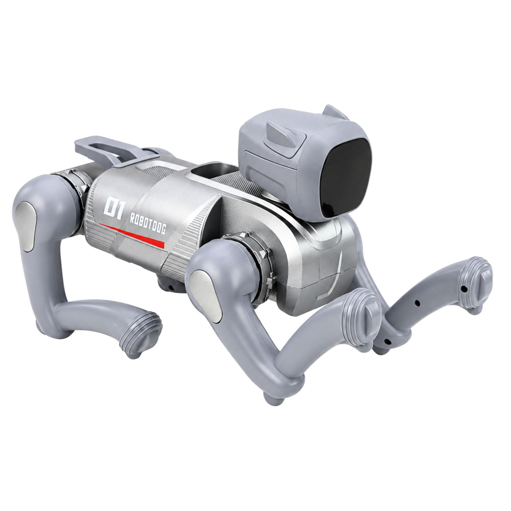 Nuotoliniu būdu valdomas robotas šuo, programuojamas, su Bluetooth, sidabrinis, 31 × 16,5 × 23,5 cm 3