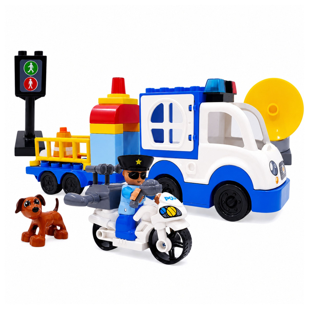 Policijos rinkinys (mėlyna ir balta)