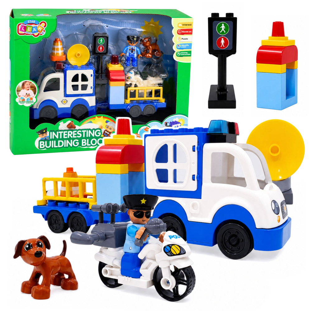 Policijos rinkinys (mėlyna ir balta)