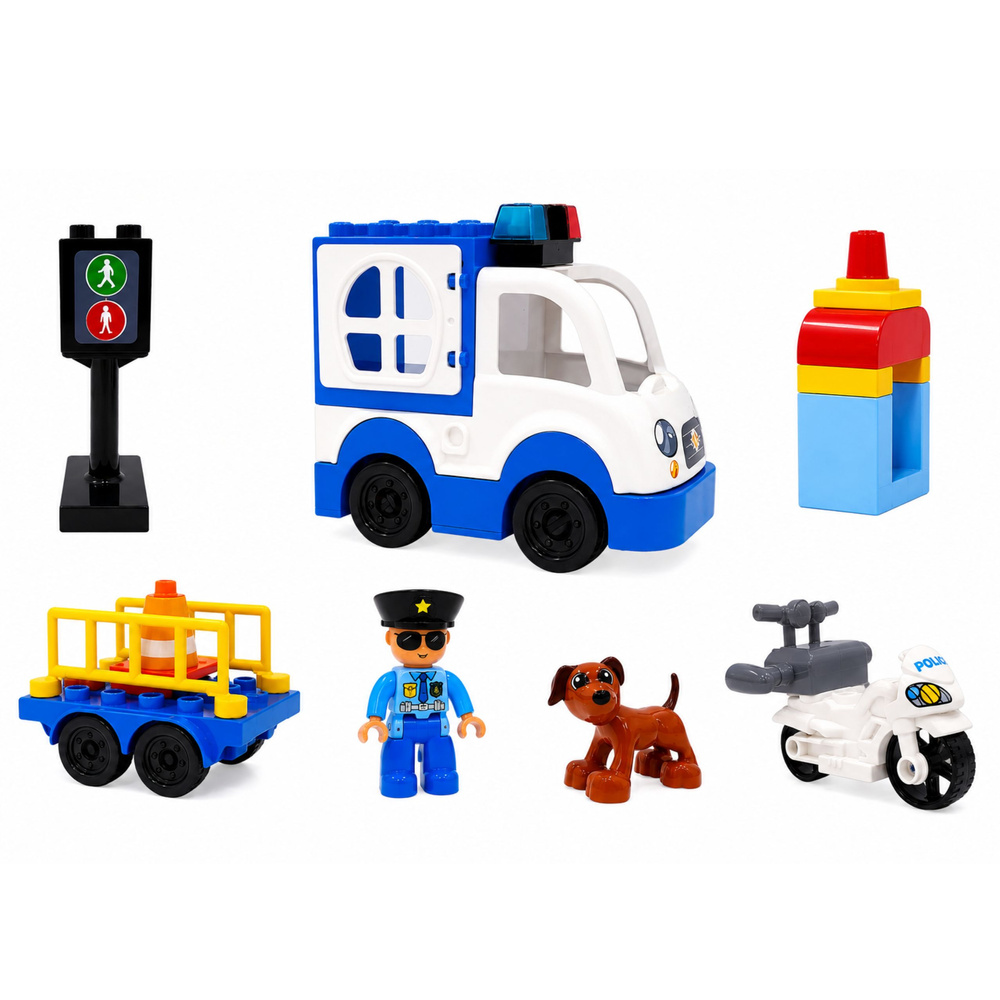 Policijos rinkinys (mėlyna ir balta) 2
