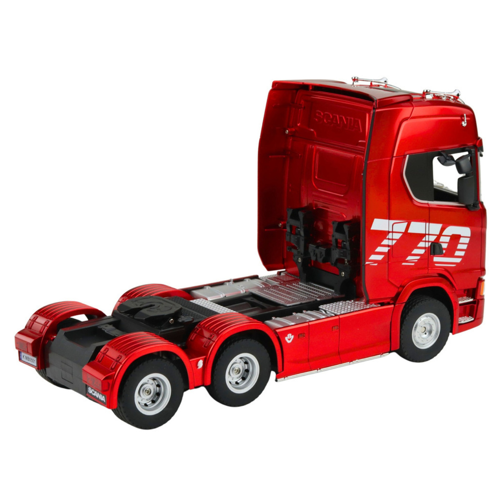 RC sunkvežimis Scania 770S su priekaba, raudonas, 1:18 3