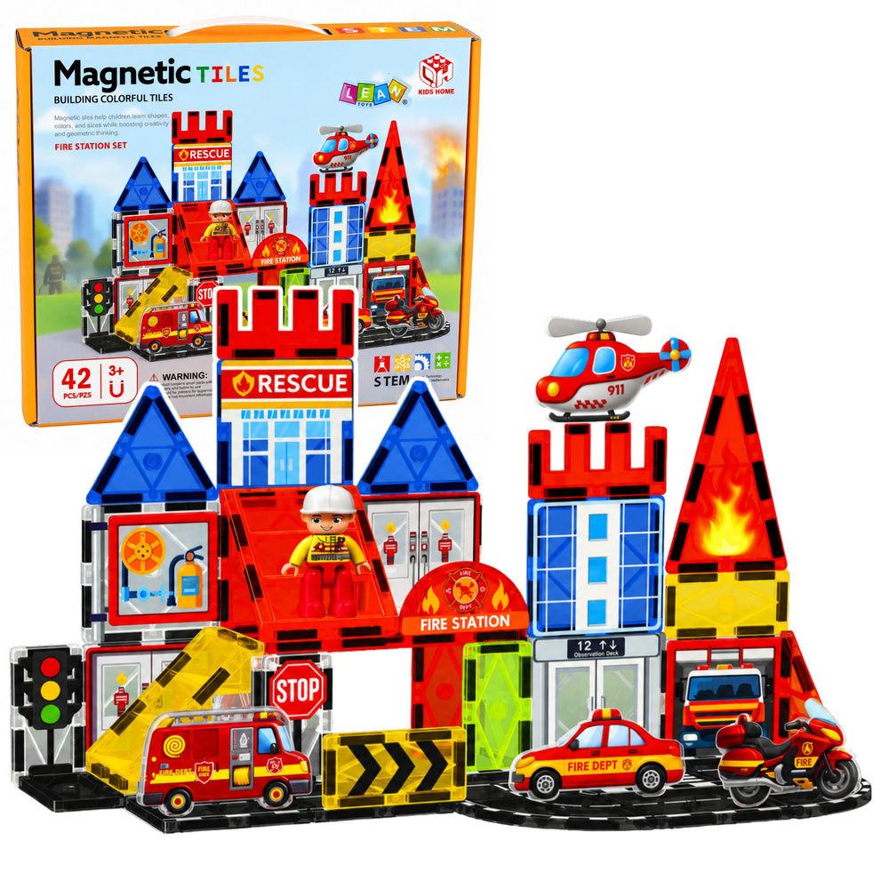 Magnetinės kaladėlės 42 vnt.