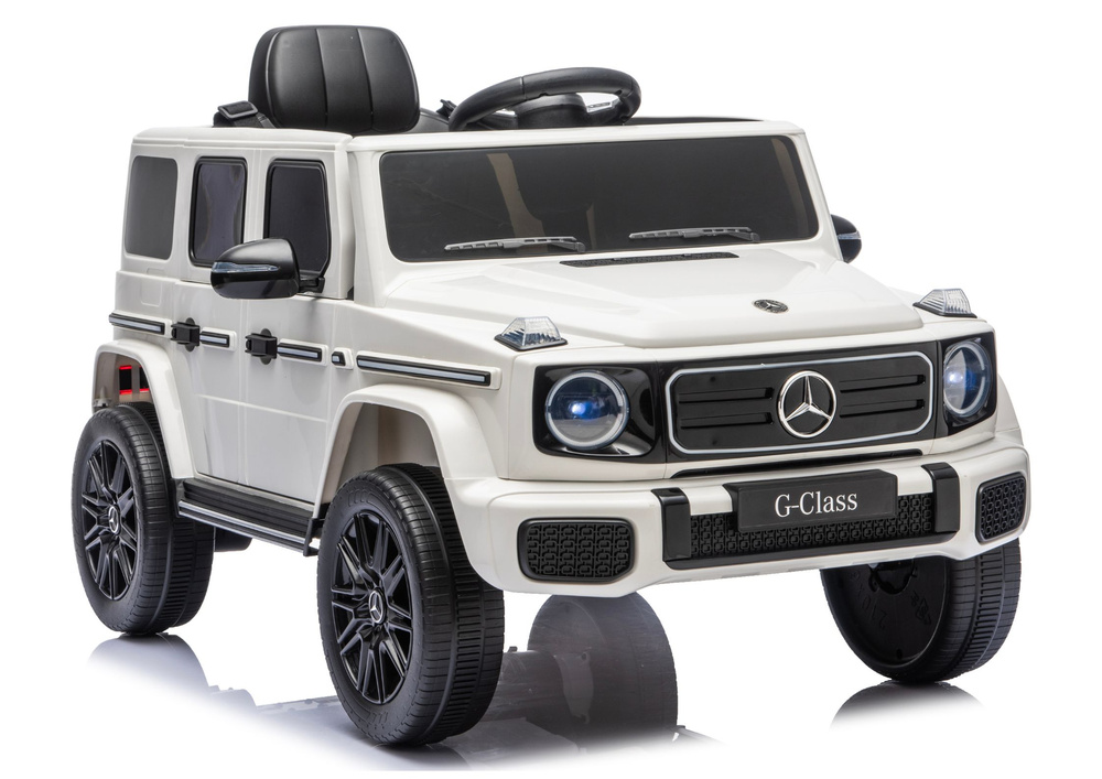 Važiuojamas automobilis 24 V baltas