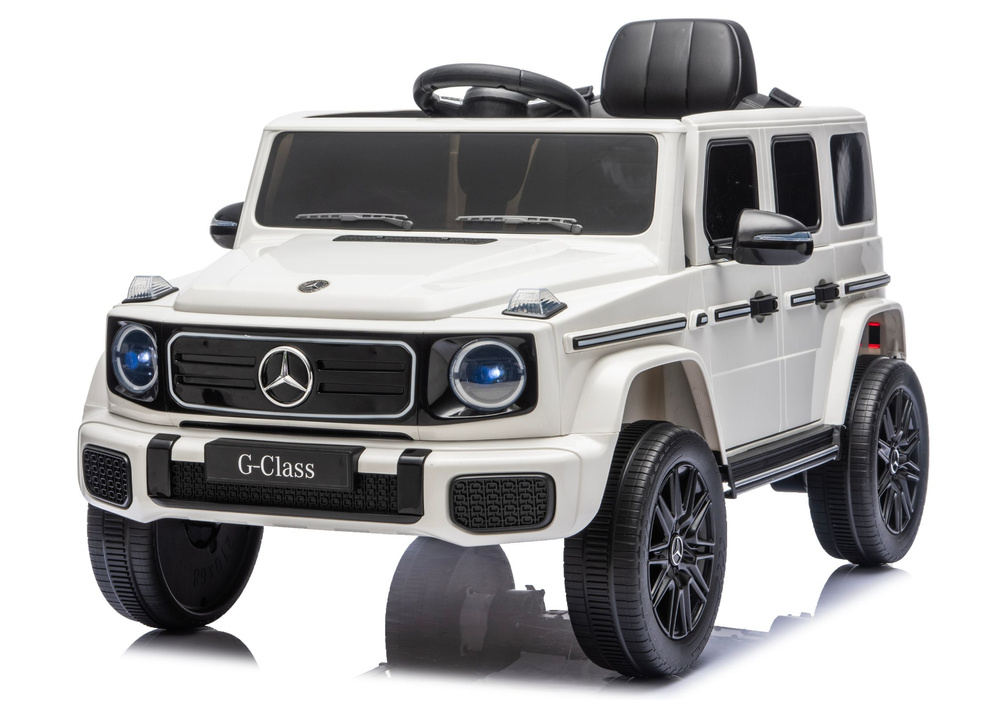 Važiuojamas automobilis 24 V baltas