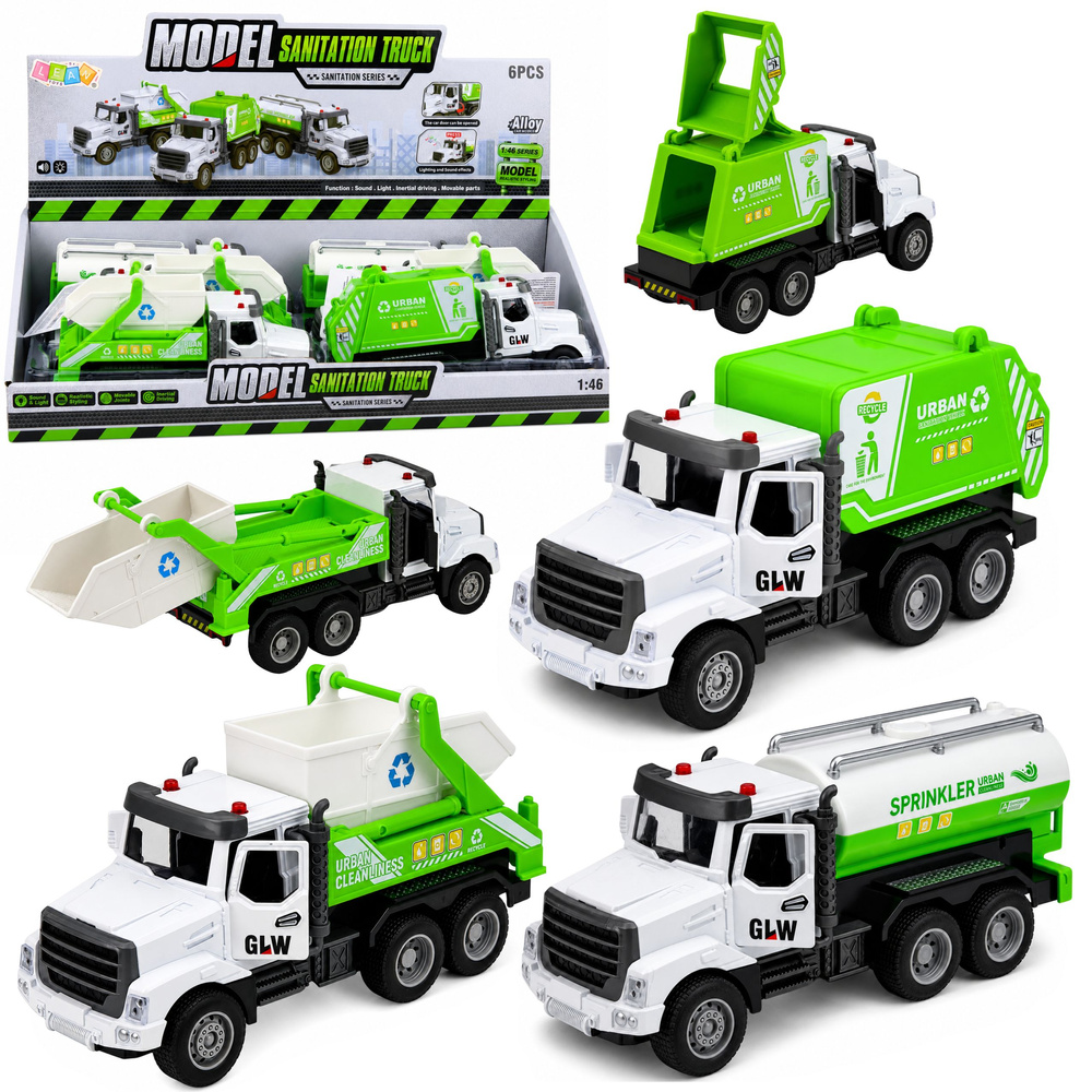 Komunalinių tarnybų automobilis su šviesos ir garso efektais, 1:46