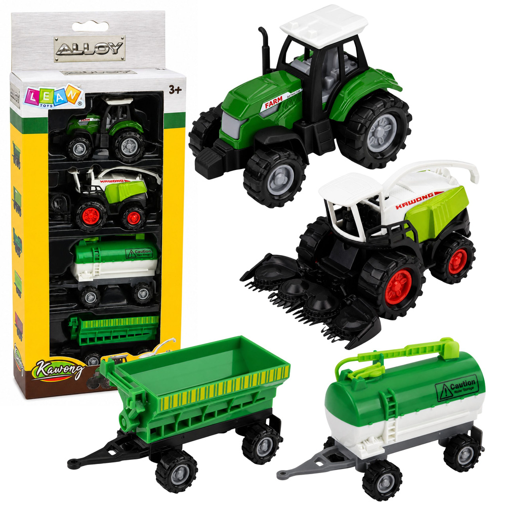 Žemės ūkio technikos rinkinys 1:68 4 vnt.