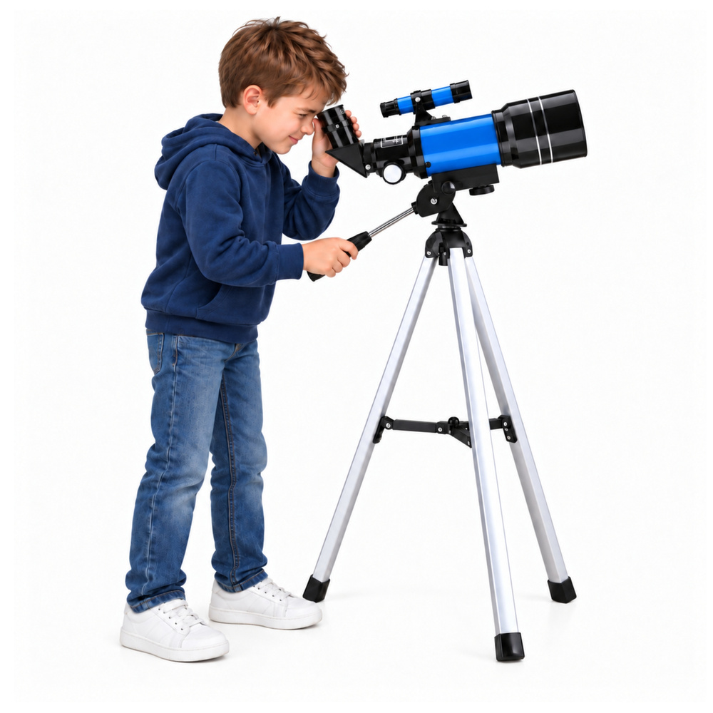 Astronominis teleskopas 70 mm, 150 k., mėlynas 3