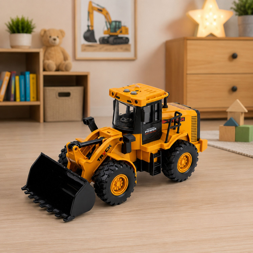 Ratinis krautuvas 1:43 geltonas ir juodas 2