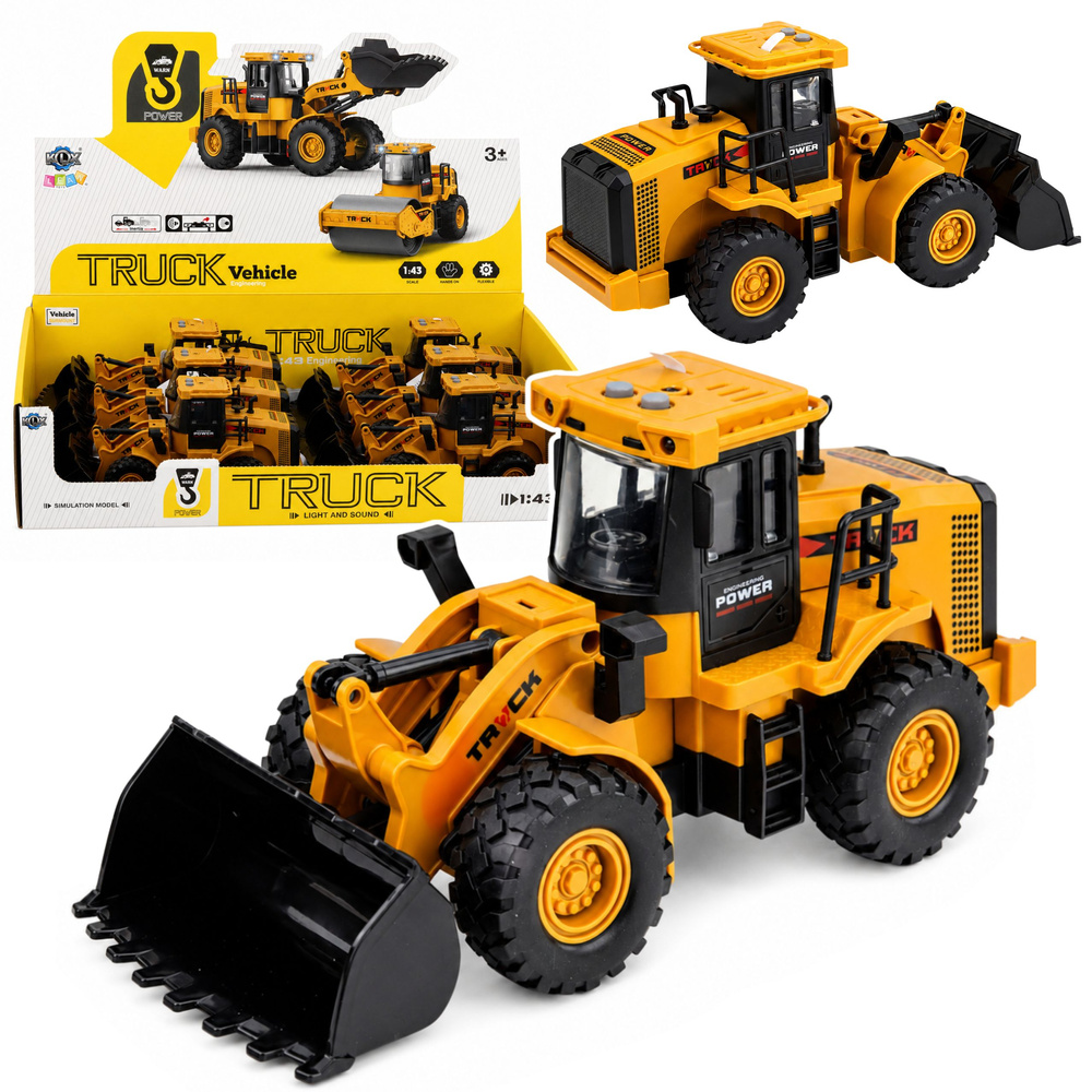 Ratinis krautuvas 1:43 geltonas ir juodas