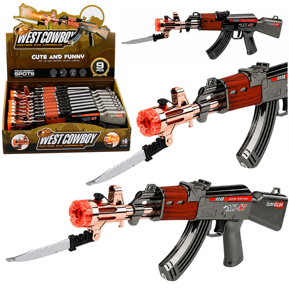 Žaislinis AK 47 automatas 45 cm