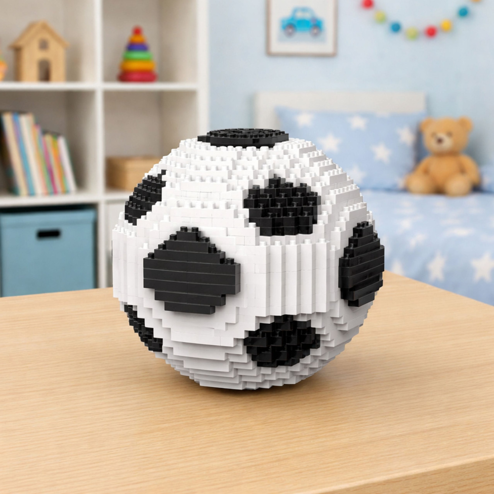 3D statybiniai blokeliai (futbolo kamuolys) 864 vnt. 2