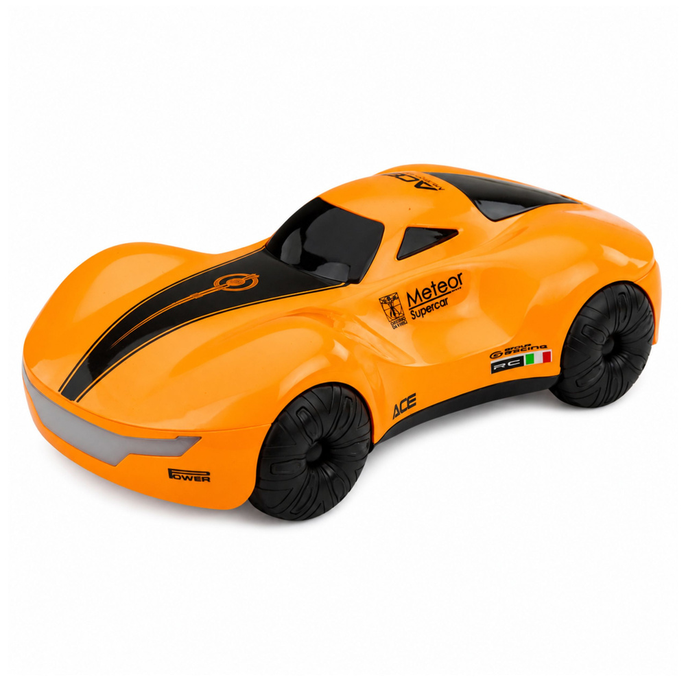 Nuotoliniu būdu valdomas automobilis su gestų valdymu ir garų efektu, oranžinis, 24,2 × 13 × 8 cm