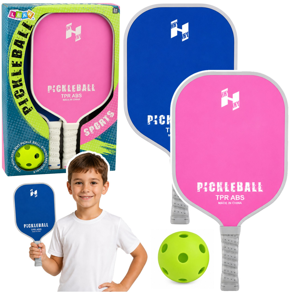 Pickleball rinkinys rožinė ir mėlyna