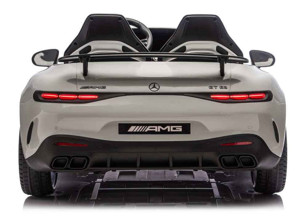 Vaikiškas elektromobilis Mercedes AMG DK-GT63, šviesiai pilkas 3