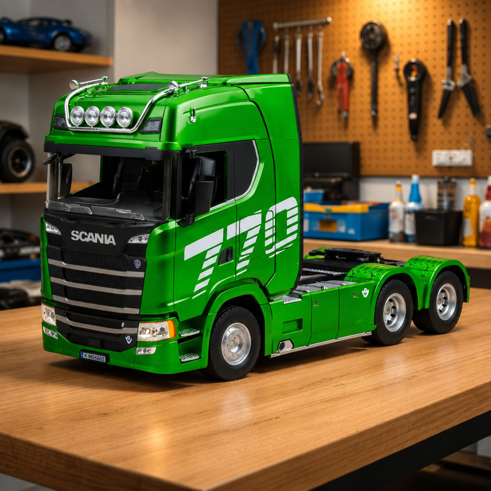 Nuotoliniu būdu valdomas Scania 770S 1:18 2