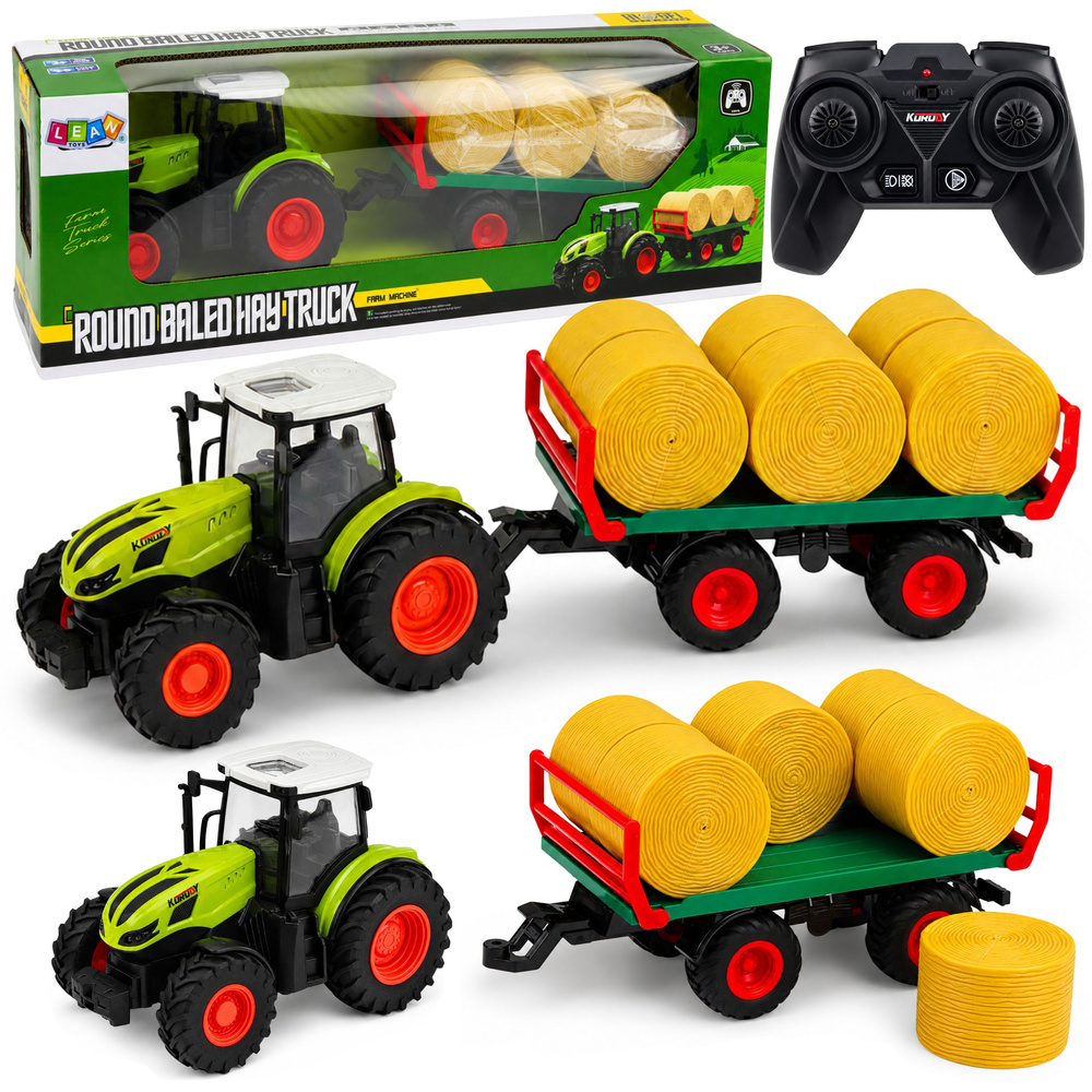 RC traktorius su priekaba 1:24