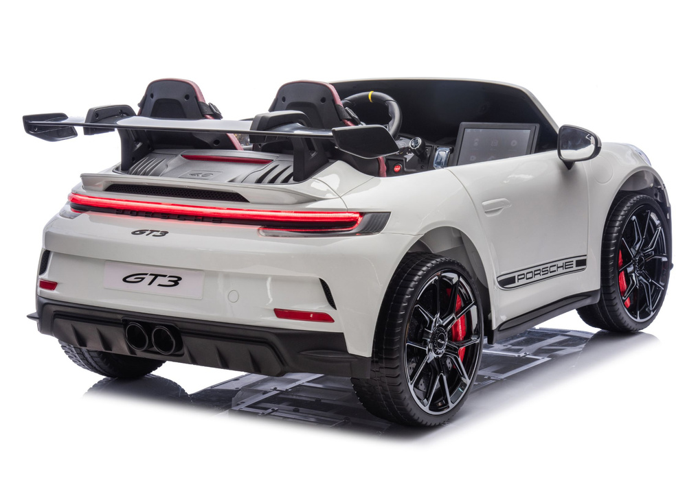 Vaikiškas elektromobilis Porsche GT3, baltas 3