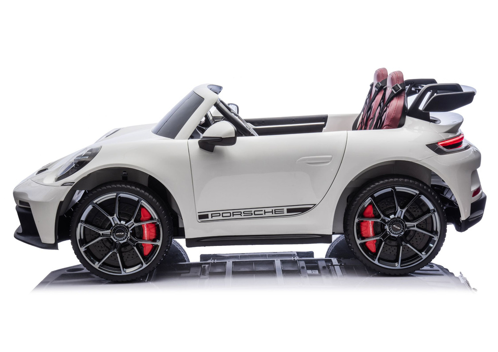 Vaikiškas elektromobilis Porsche GT3, baltas 2